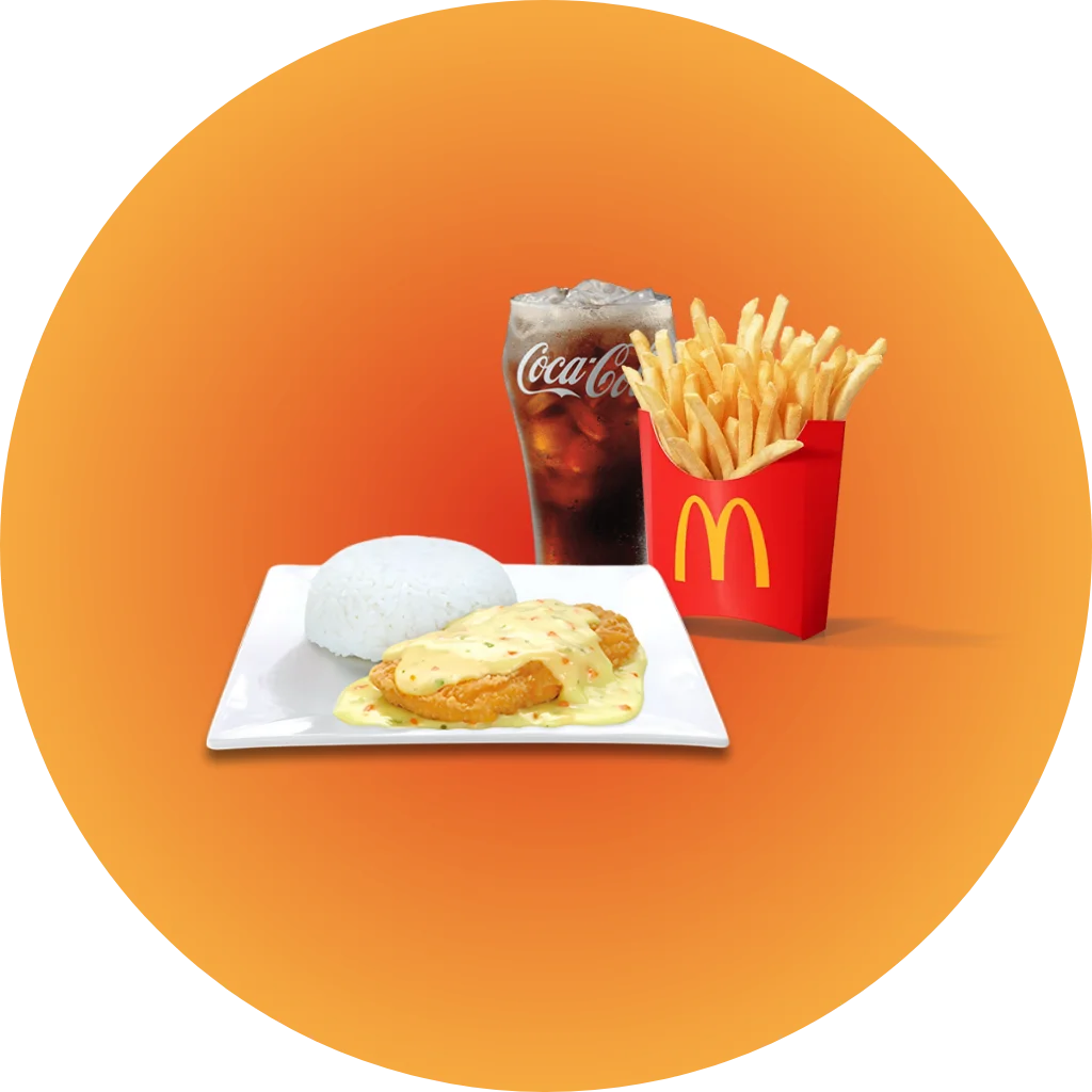 Crispy Chicken Fillet Ala King w_ Fries Meal
